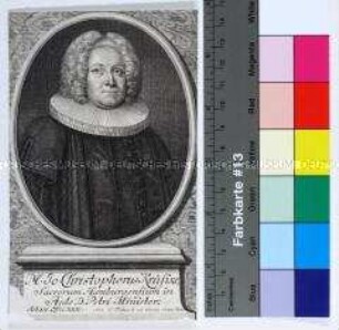 Porträt des lutherischen Predigers Johann Christoph Krüsike