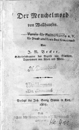 Der Meuchelmord von Wallhausen