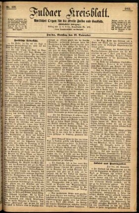 Ausgabe vom Dienstag, den 27. November 1883.