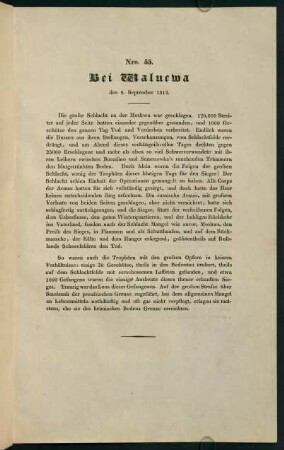 Nro. 55. Bei Waluewa den 8. September 1812.