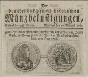 Bildnis des Markgrafen Georg Friedrich Karl von Brandenburg-Bayreuth