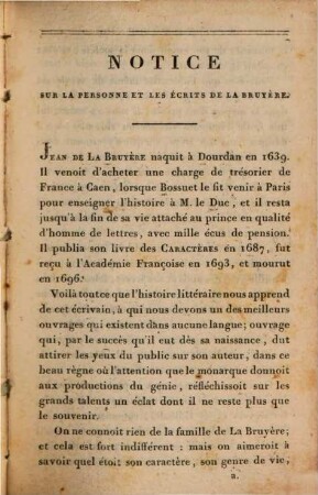 Les caractères de La Bruyère. 1