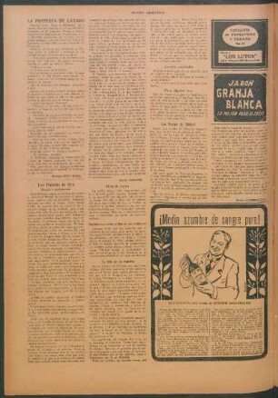 La protesta de Lázaro