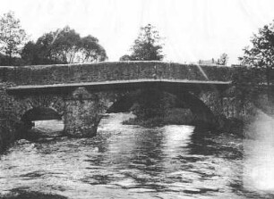Conradsdorf, OT von Halsbrücke. Alte Muldenbrücke. Ansicht mit 2 Bogen (oberstrom)