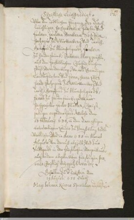 5. Predigt von Johann Kies