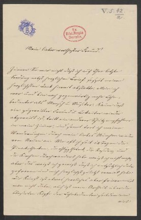 Brief an Friedrich Wilhelm Jähns : 27.02.1872