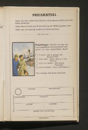 Preisrätsel