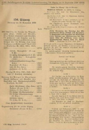 156. Sitzung. Mittwoch den 22. September 1920