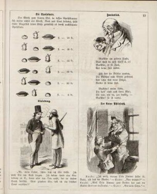 "Die Speisekarte" "Juniuslied" "Einladung" "Der kleine Philosoph"