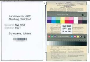 Entnazifizierung Johann Scheuvens , geb. 11.03.1893 (Kellner)