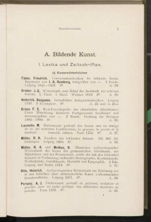 A. Bildende Kunst.