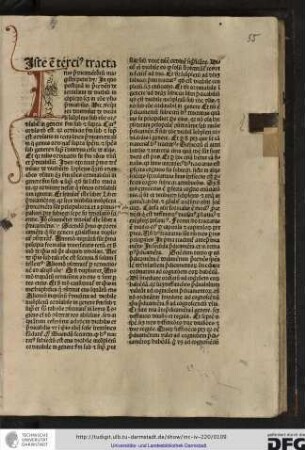 Iste est tertius tractatus predicamentorum magistri Petri Hyspani, in quo postquam in precedenti determinavit de dicibili in complexo scilicet in ratione utilis predicabilis, hic consequenter determinat de dicibili incomplexo sub ratione ordinabilis in genere...