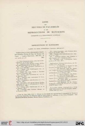 1: Listes des recueils de fac-similés et des reproductions de manuscrits conservés à la Bibliothèque Nationale, [2]