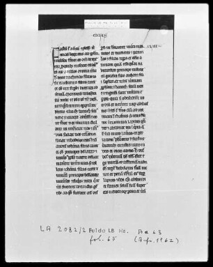 Glossa ordinaria in Jeremiam et Threnos — Initiale F, Folio 65recto