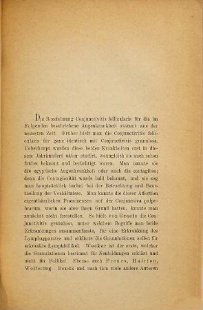 Endemie von Zonjunctivitis Follicularis im Greifswalder Rettungs- und Waisenhause : Inaugural-Dissertation