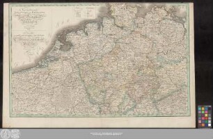 Neue militairische Situations- und Postkarte von Nord-Deutschland, und den Niederlanden