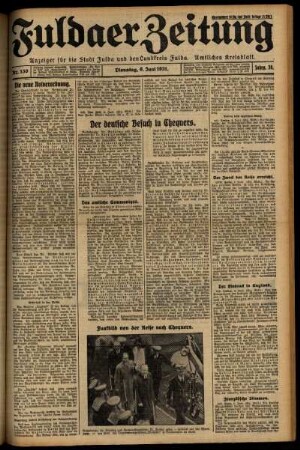 Ausgabe vom Dienstag, den 09. Juni 1931.
