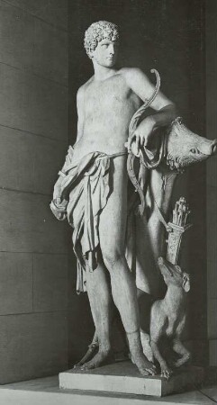 Dresden, Ständehaus, Statue des Meleager, ehemals Palais Brühl