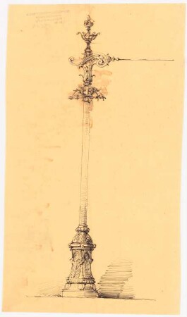 Oberleitungsmast: Ansicht (Variante zu Inv.Nr. 19613)