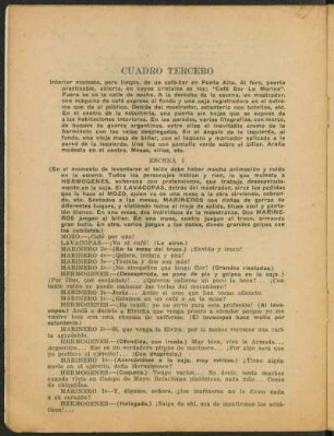 Cuadro tercero