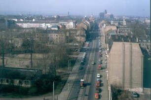 Dresden-Friedrichstadt, Friedrichstraße. Blick vom Kühlhaus, Weißeritzstraße