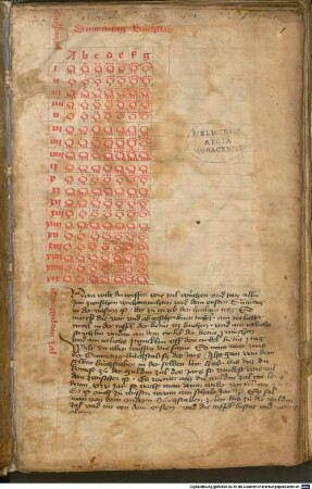 Kalender und Praktika, schwäbisch - BSB Cgm 28