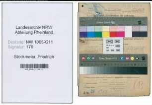 Entnazifizierung Friedrich Stockmeier , geb. 17.04.1914 (Kolonnenfuehrer)