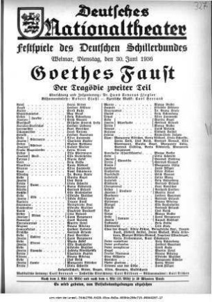 Goethes Faust Der Tragödie zweiter Teil