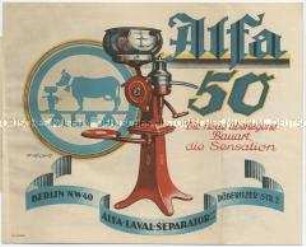 Alfa 50. Die überlegene Bauart, die Sensation