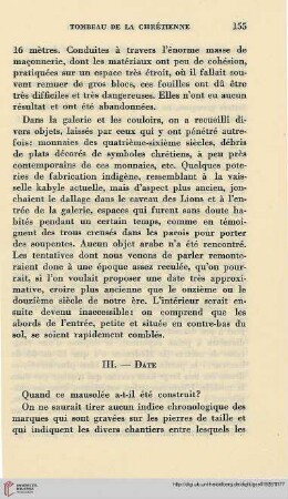 III. Date