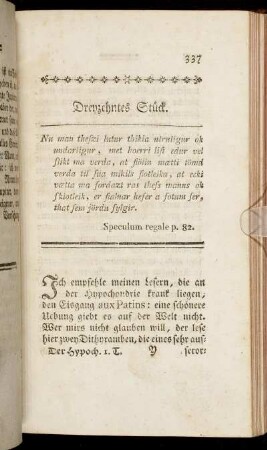 Dreyzehntes Stück.