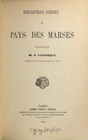 Bibliothèque des Écoles Françaises d'Athènes et de Rome, 5