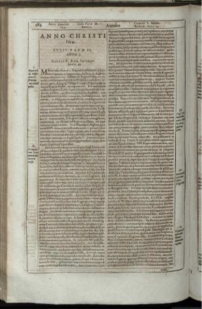 Anno Christi 1554. Iulii Papae III. Anno 5. Caroli V. Rom. Imperat. Anno 34