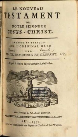 Le Nouveau Testament