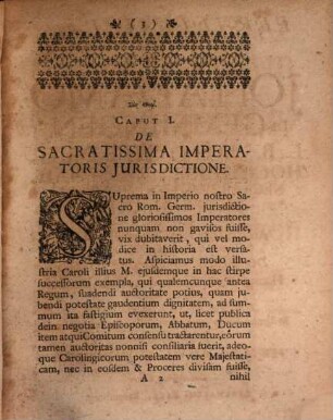 Dissertatio Juridica De Summis Ac Subalternis Imperii Romano-Germanici Judiciis Et Eorum Concurrentia