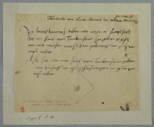 Facsimile von Lucas Cranach des Aelteren Handschrift