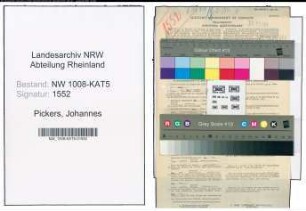 Entnazifizierung Johannes Pickers , geb. 03.06.1902 (Kassenleiter)