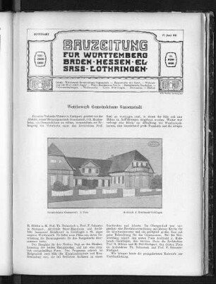 Wettbewerb Gemeindehaus Gussenstadt