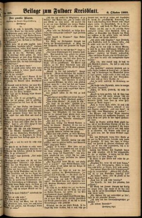 Zweite Ausgabe vom Donnerstag, den 06. Oktober 1892.