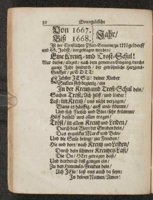 Von 1667. Biß 1668. Jahr