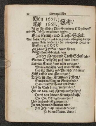 Von 1667. Biß 1668. Jahr
