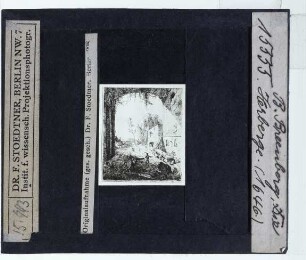 Breenbergh, Gasthof bei der Grotte der Egeria (Druck, Hollstein Dutch 23-1(2))