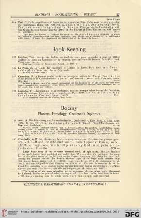 Botany (No. 139 - 154)
