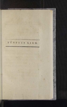 Fünftes Lied.