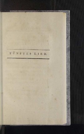 Fünftes Lied.