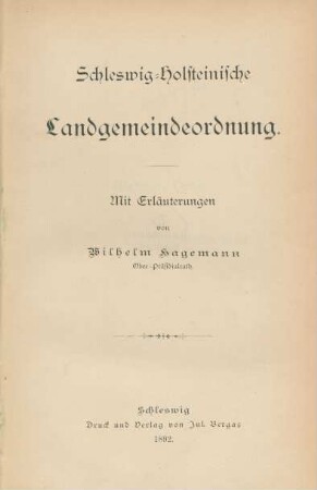 Schleswig-Holsteinische Landgemeindeordnung