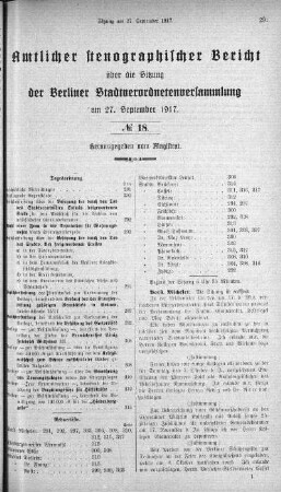 No. 18, 27. September 1917