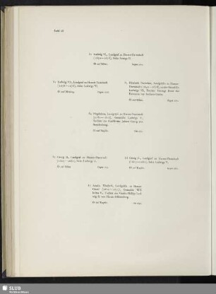 Ludwig VI., Landgraf zu Hessen-Darmstadt - Ludwig VII., Landgraf zu Hessen-Darmstadt - Elisabeth Dorothee, Landgräfin zu Hessen-Darmstadt - Magdalena, Landgräfin zu Hessen-Darmstadt - Georg II., Landgraf zu Hessen-Darmstadt - Georg II., Landgraf zu Hessen-Darmstadt - Amalia Elisabeth, Landgräfin zu Hessen-Cassel