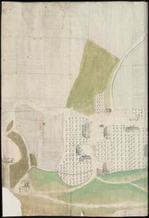 Plan unbekannter Provenienz, koloriert (vermutlich Kloster)
