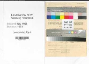 Entnazifizierung Paul Lambrecht , geb. 23.04.1902 (Beamter)